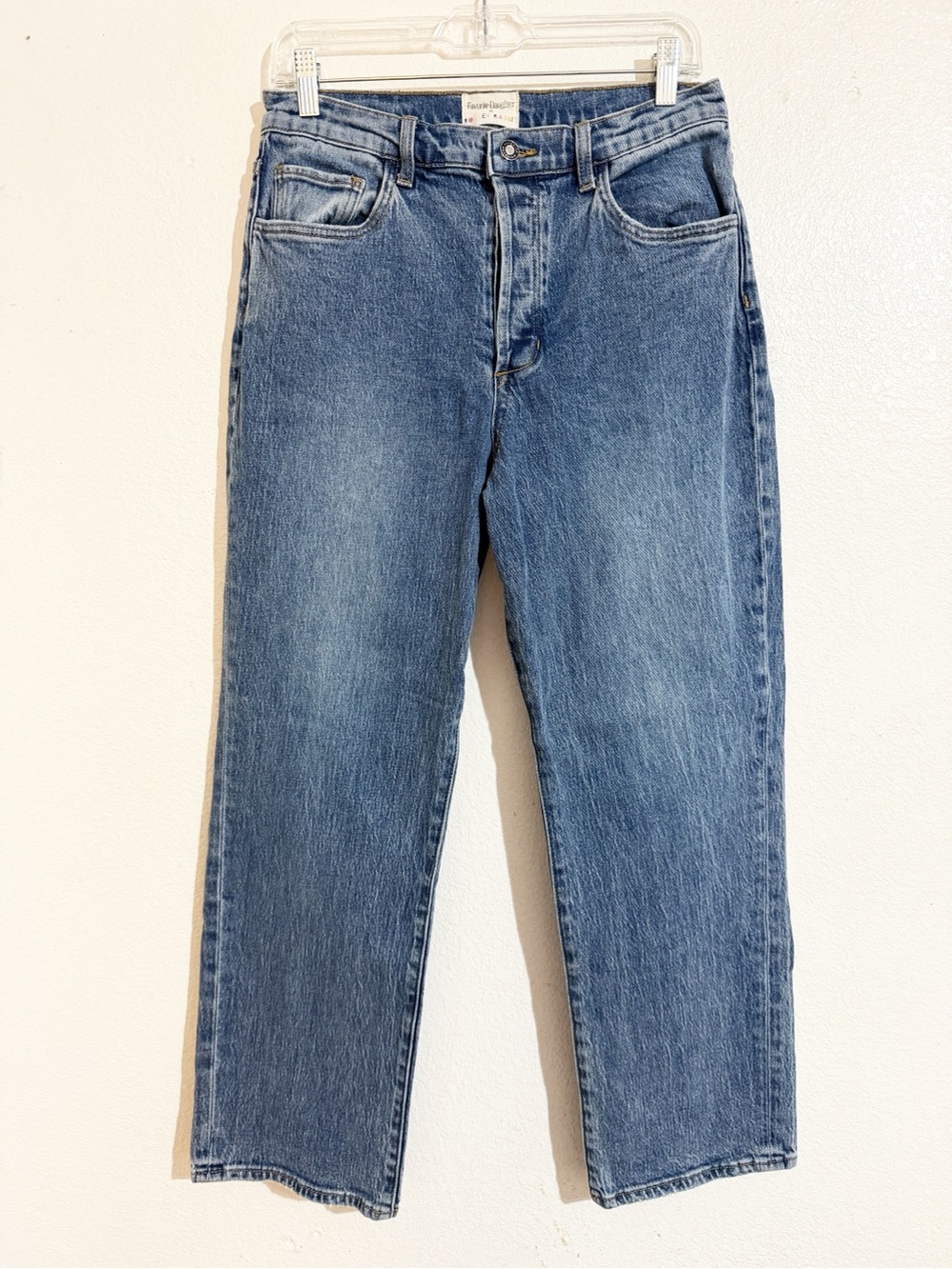 Favorite Daughter x Roller Rabbit The Otto High Rise Boyfriend Ankle Jeans Blue
